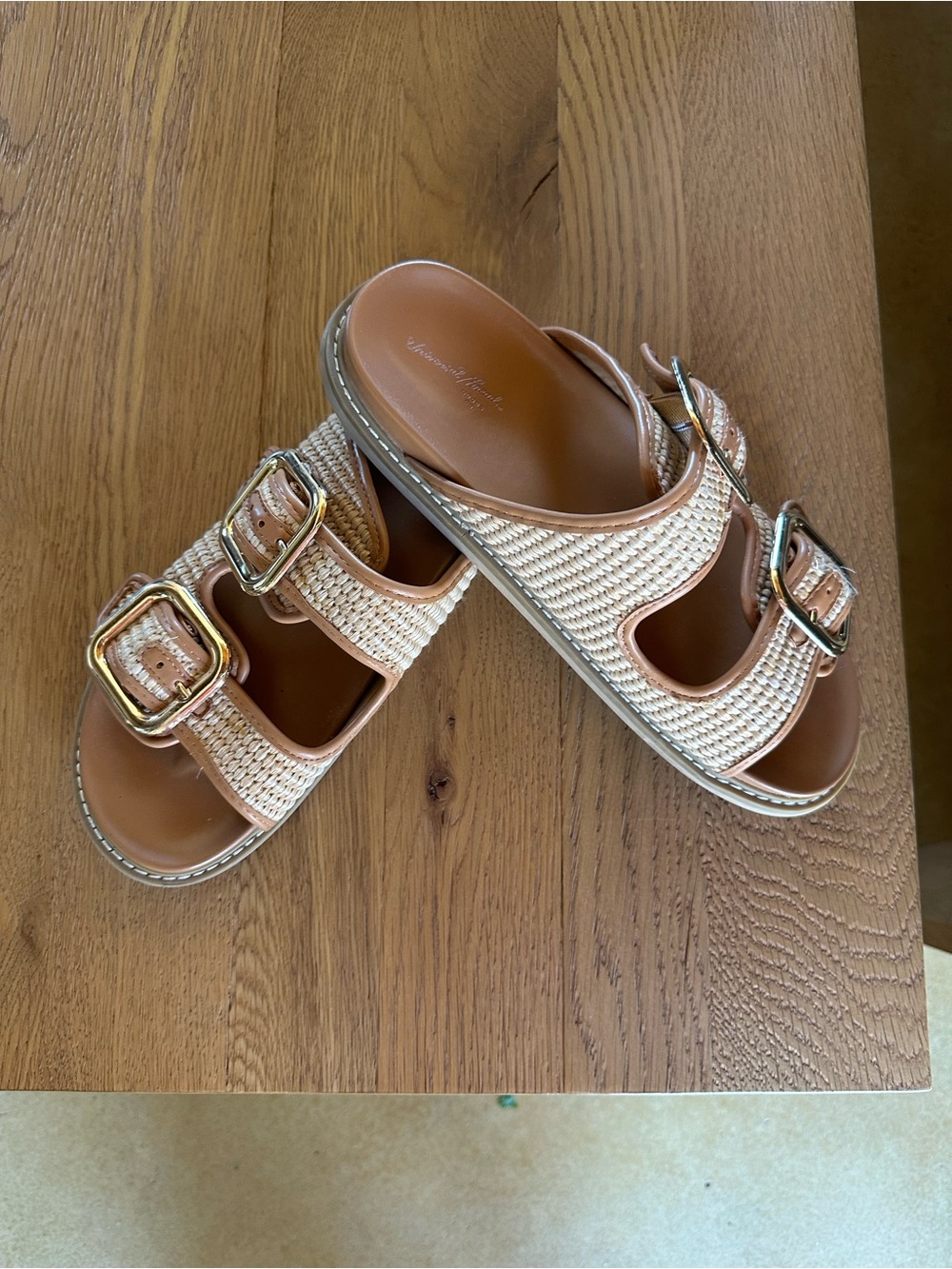 Women's Collin Double
Buckle Footbed Sandals - Universal Thread - Picture 2 of 3